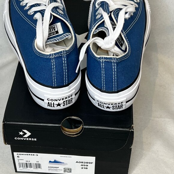 COPY - Converse CTAS LIFT OX, Armor Blue/white/black women's size 6 - Picture 3 of 6